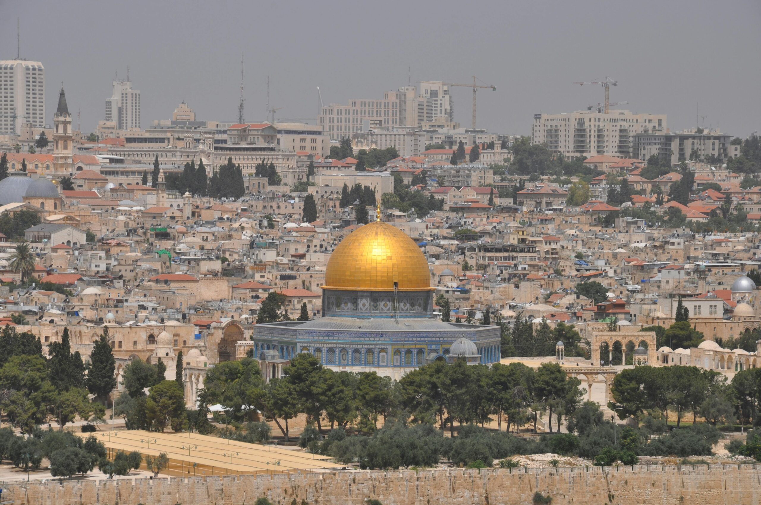 Stunning view of the Dome of the Rock amidst Jerusalem